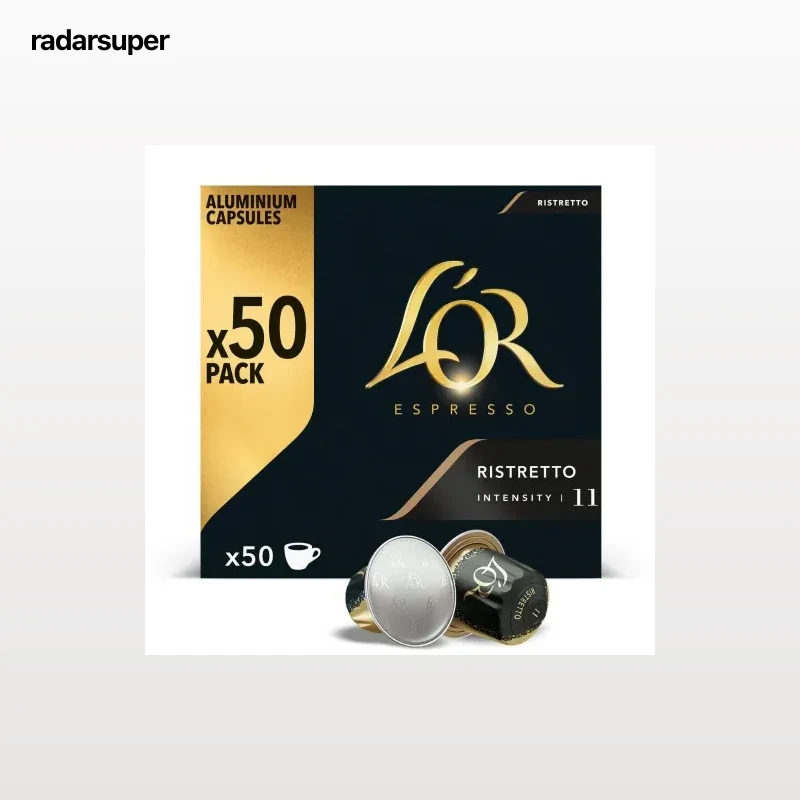 Café cápsulas ristretto compatibles Nespresso L'OR Espresso 50 ud.