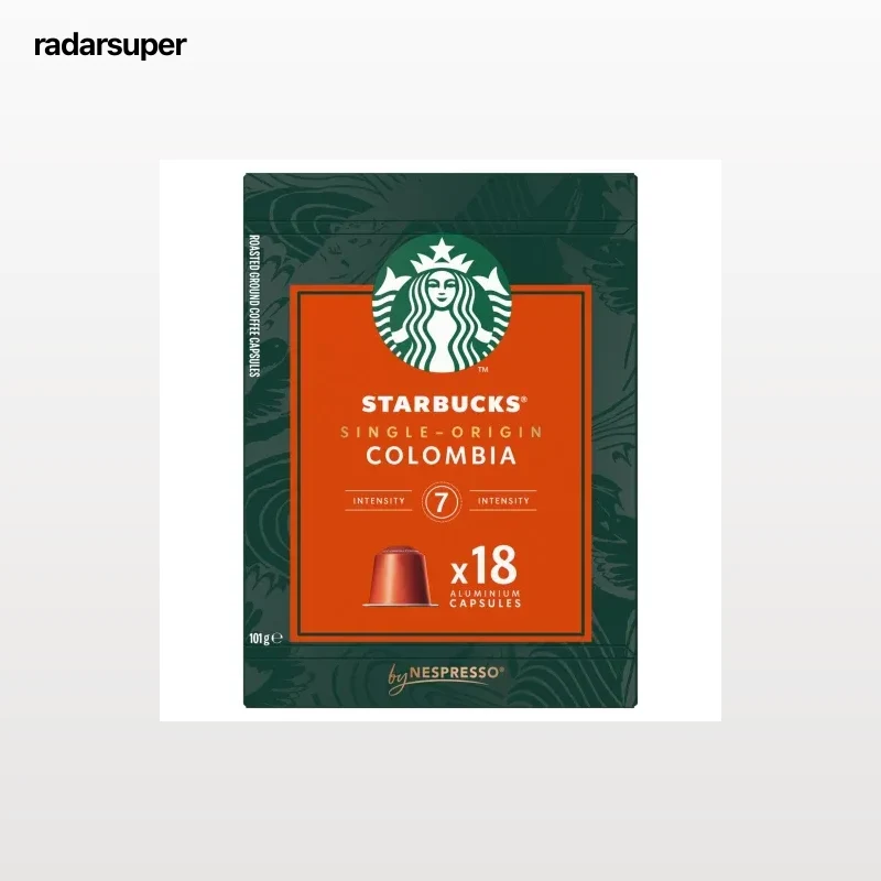 Café Colombia en cápsulas Starbucks compatible con Nespresso 18 ud.