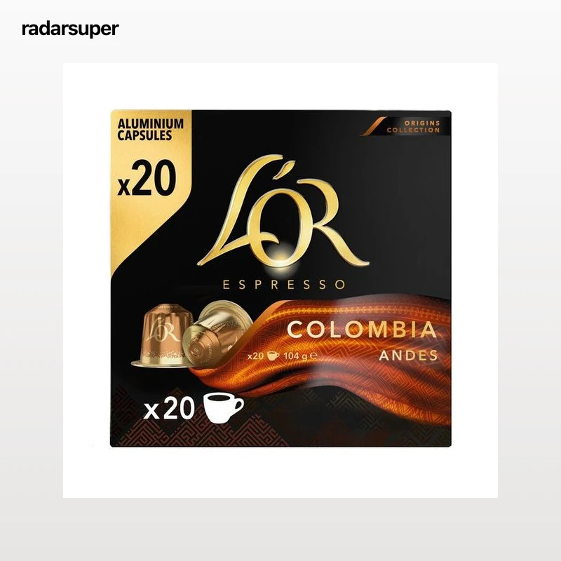 Café Colombia expresso intensidad 8 L´or 20 cápsulas