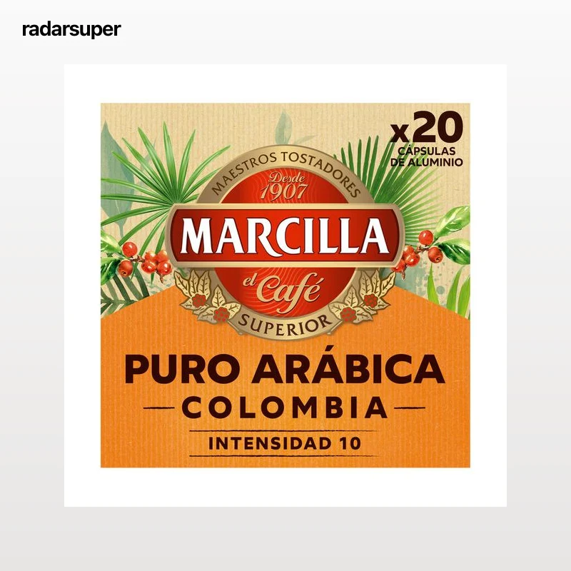 Café Colombia intensidad 10 Marcilla 20 Cápsulas