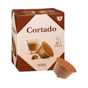 Café cortado en cápsula