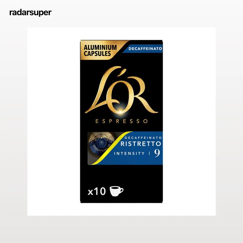 Café descafeinado espresso ristretto intensidad 9 L'Or 10 capsulas