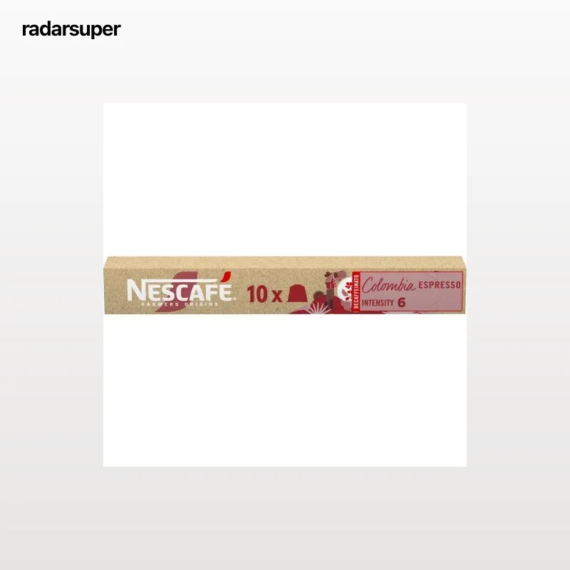 Café en cápsulas descafeinado de Colombia Nescafé compatible con Nespresso 10 ud.