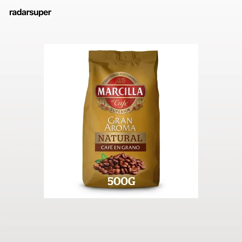 Café en grano natural Marcilla Gran Aroma 500 g.