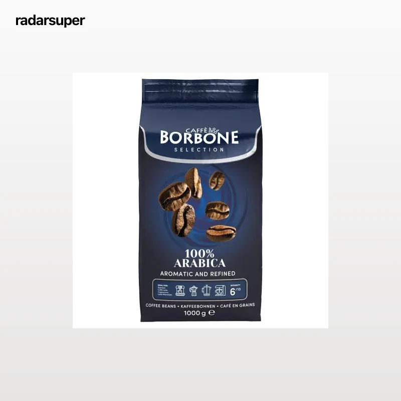 Café en granos italiano 100% Arábica Caffè Borbone 1 kg.