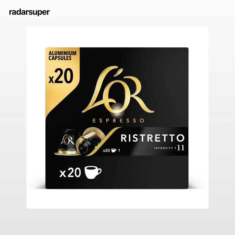 Café espresso ristretto intensidad 11 L´or 20 caps.