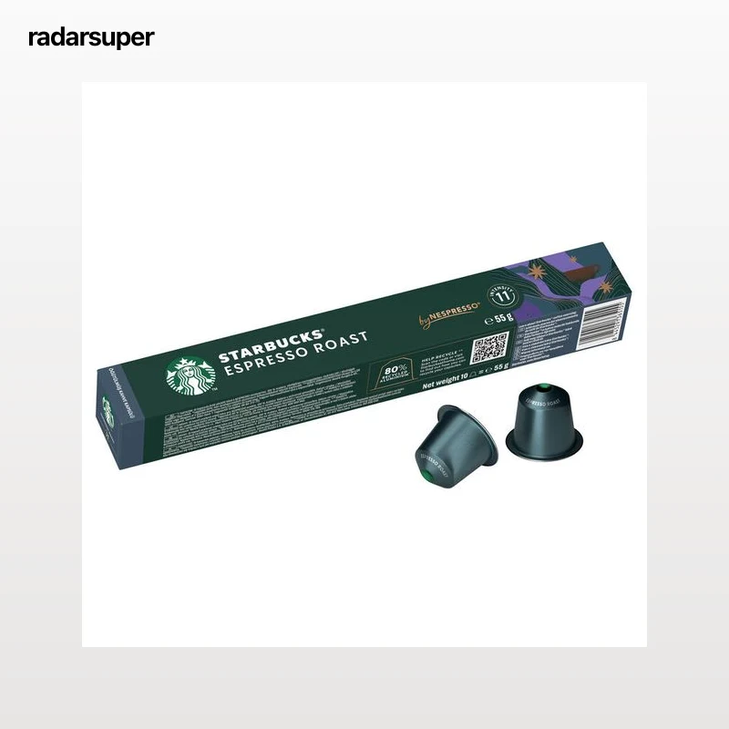 Café espresso roast intensidad 11 compatible con Nespresso Starbucks 10 cáps