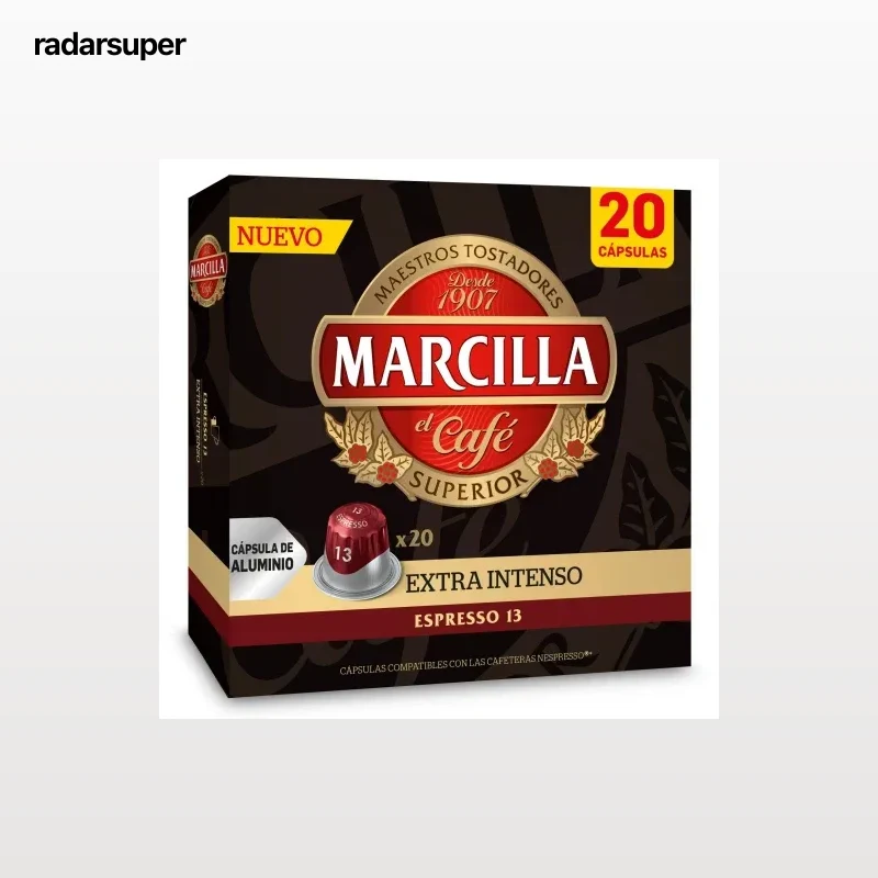 Café Extra Intenso en Cápsulas Marcilla 20 ud.