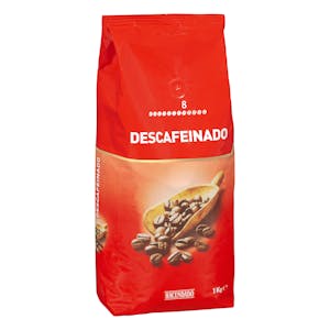 Café en grano Hacendado descafeinado