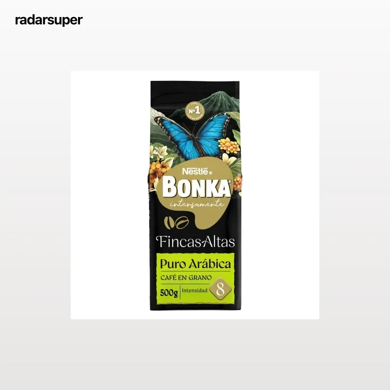 Café grano natural arábica cultivo sostenible Nestlé Bonka 500 g.