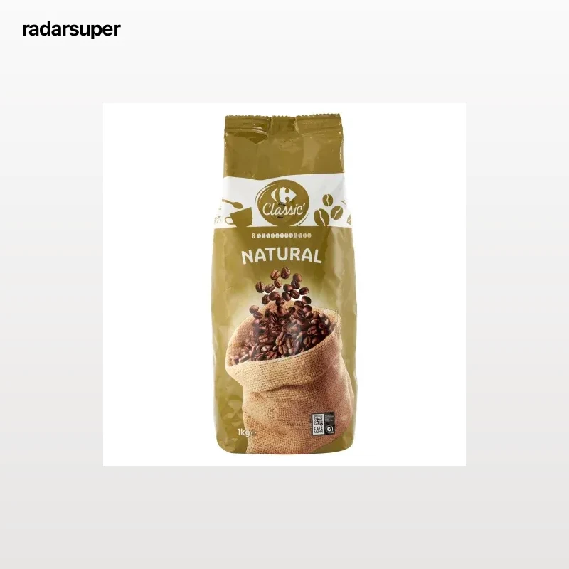 Café grano natural Carrefour Classic 1 kg.