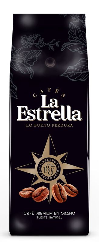 Café en grano premium La Estrella 500g