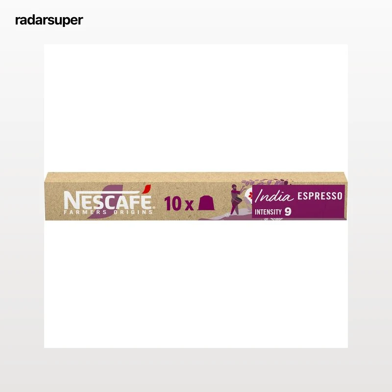 Café India Nescafé Farmers Origins intensidad 9 compatible con Nespresso 10 Cápsulas