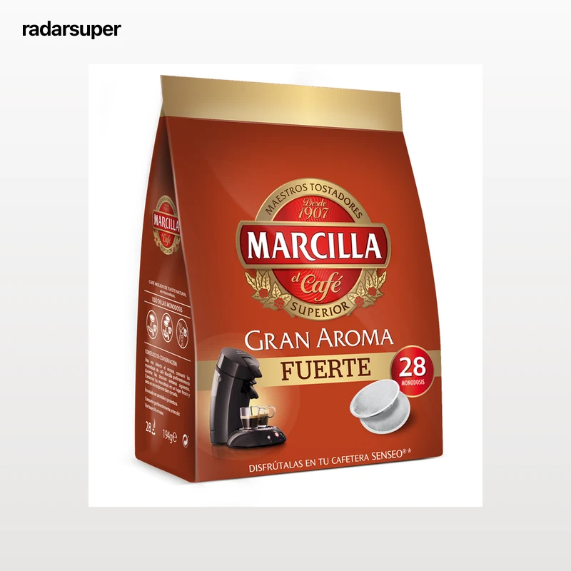 Café intenso Marcilla 28 cápsulas (máquinas senseo)