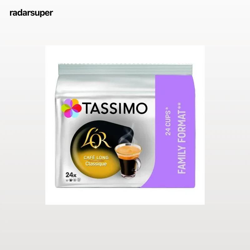 Café largo clásico en cápsulas L'Or Espresso Tassimo 24 unidades de 6,5 g.