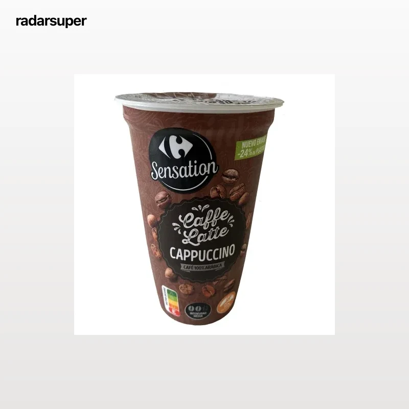 Café latte cappuccino Carrefour Sensation sin gluten 250 ml.