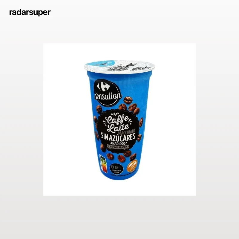 Café latte macchiato Carrefour Sensation sin gluten 250 ml.