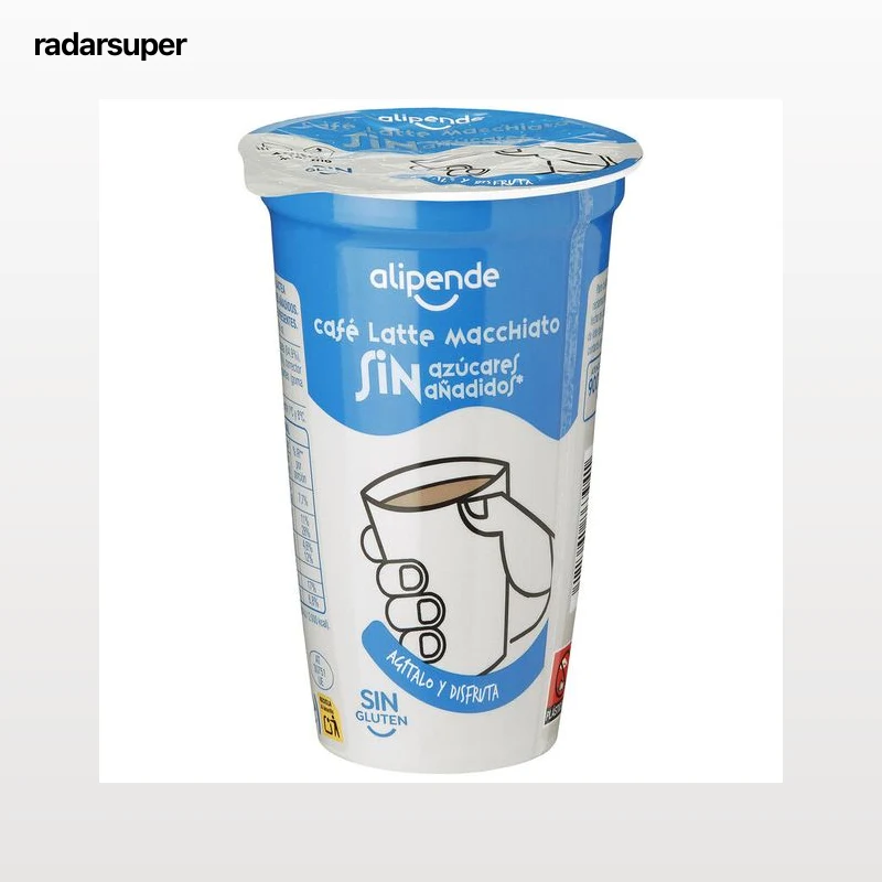Café latte macchiato sin azúcar añadido Alipende 250 ml