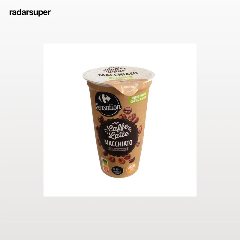 Café latte macchiatto Carrefour Sensation sin gluten 250 ml.