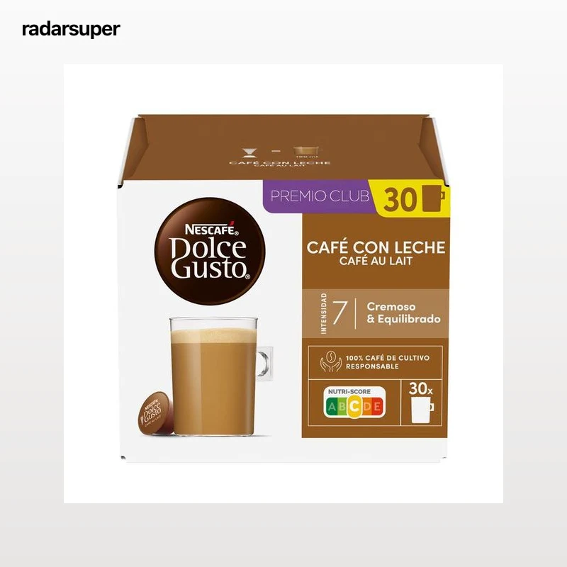 Café con leche Nescafé Dolce Gusto 30 cápsulas