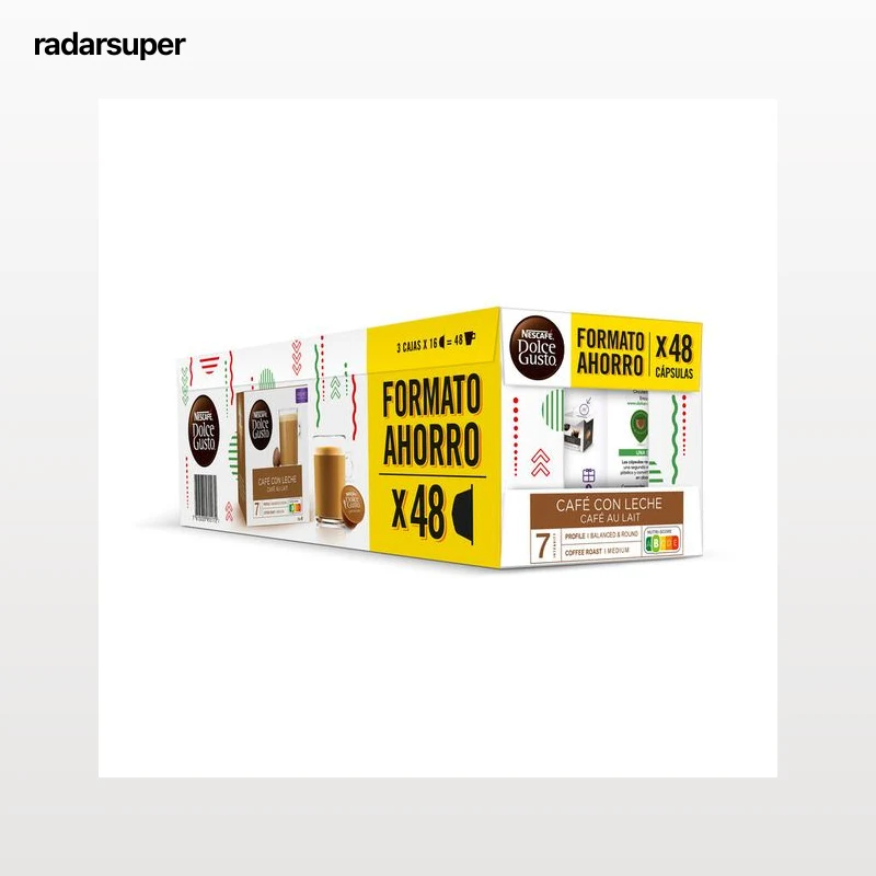 Café con leche Nescafé Dolce Gusto 48 Cápsulas