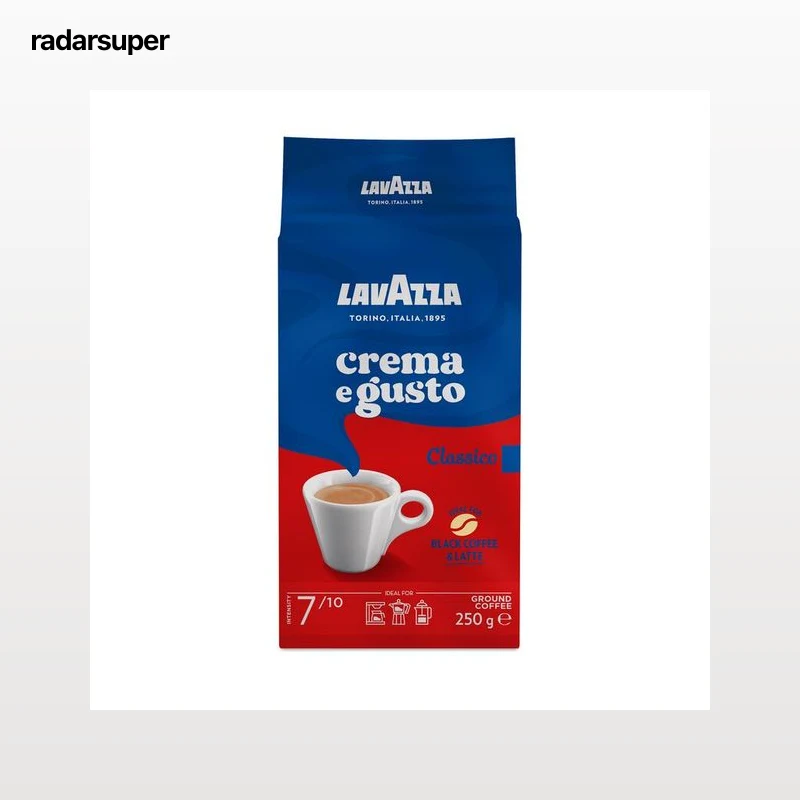 Café Molido Crema E Gusto Classico Natural Intensidad 7 Lavazza 250G