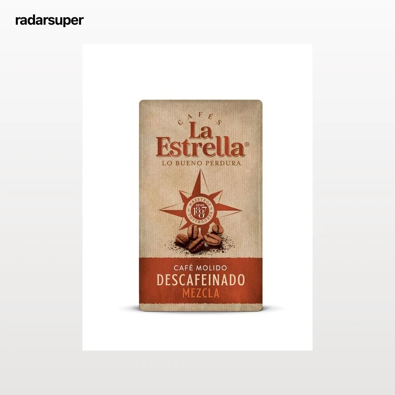 Café molido descafeinado La Estrella mezcla 250g