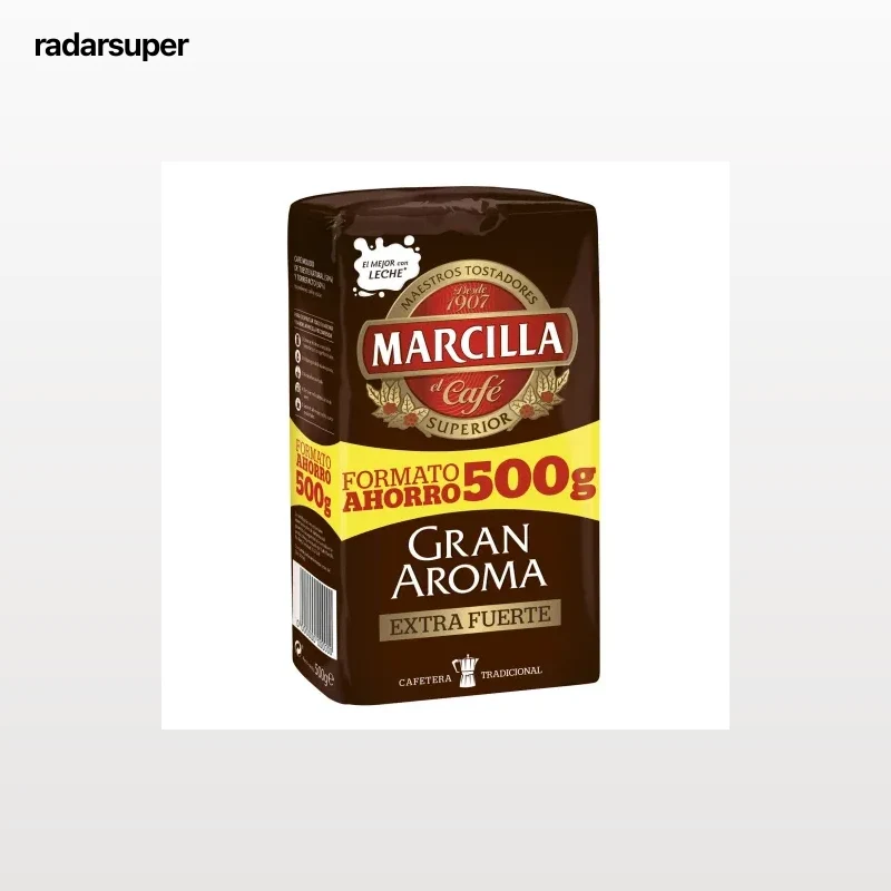 Café molido extrafuerte Gran Aroma Marcilla 500 g.