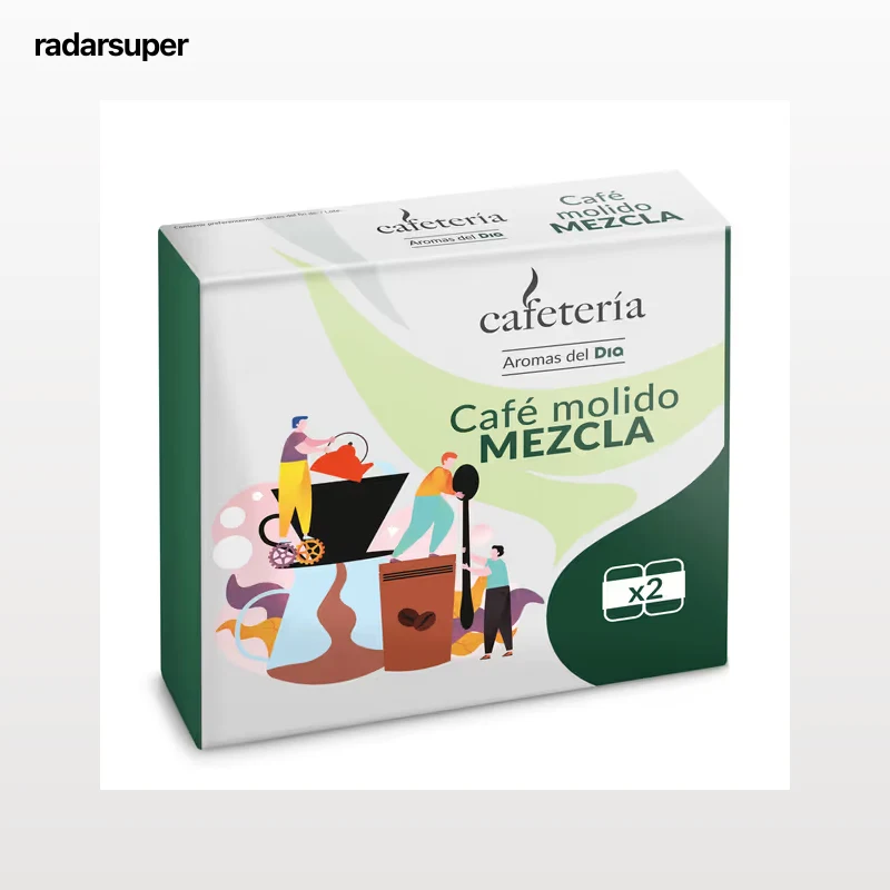 Café molido mezcla Dia Cafetería 2 x 250 g