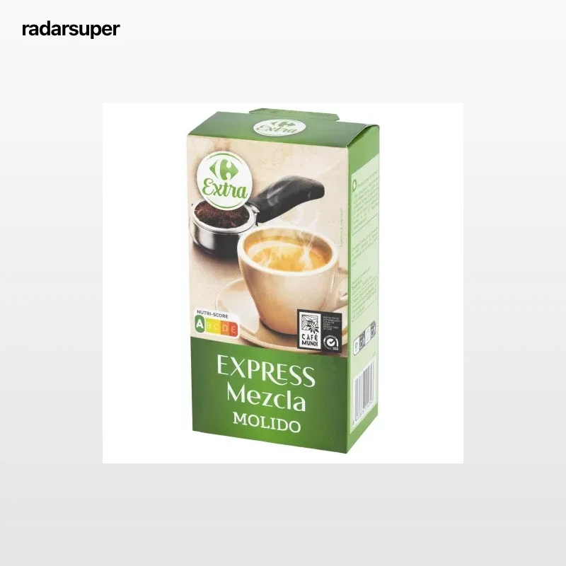 Café molido mezcla Carrefour Extra 250 g.