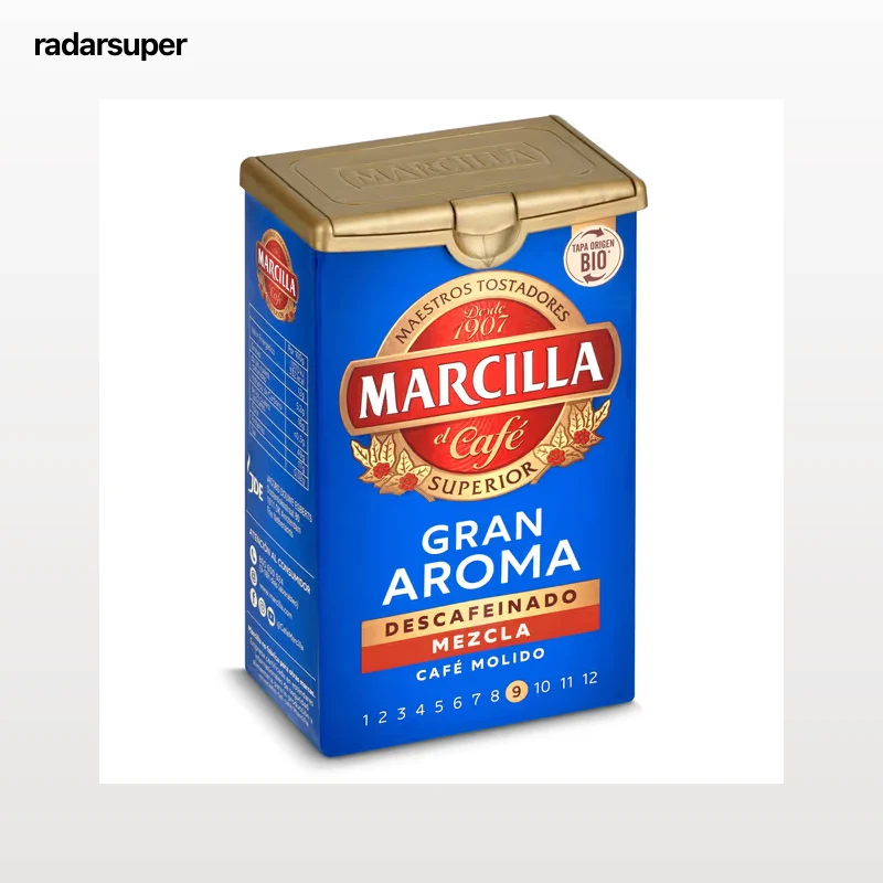 Café molido mezcla descafeinado Marcilla 200 g