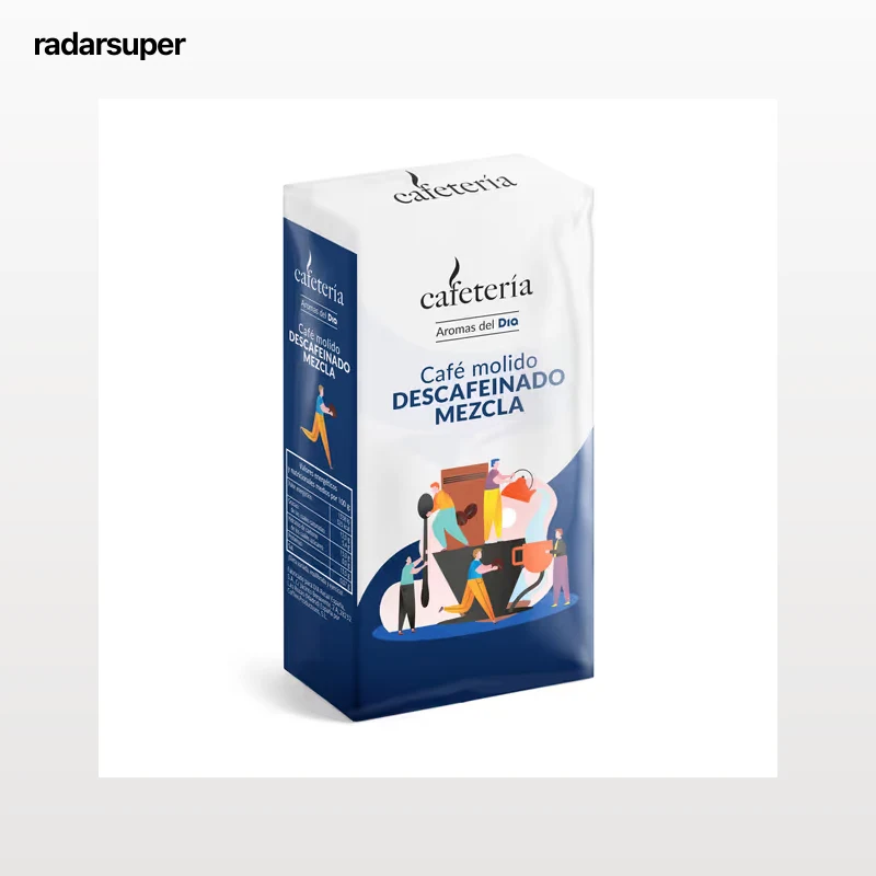 Café molido mezcla descafeinado Dia Cafetería 250 g