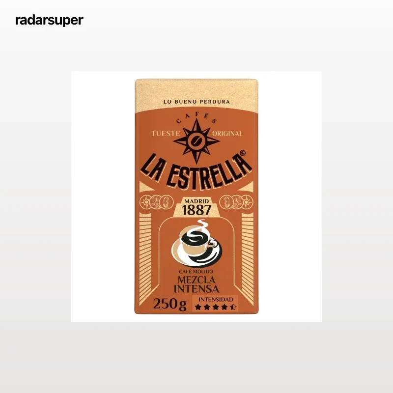 Café molido mezcla intenso La Estrella 250 g.