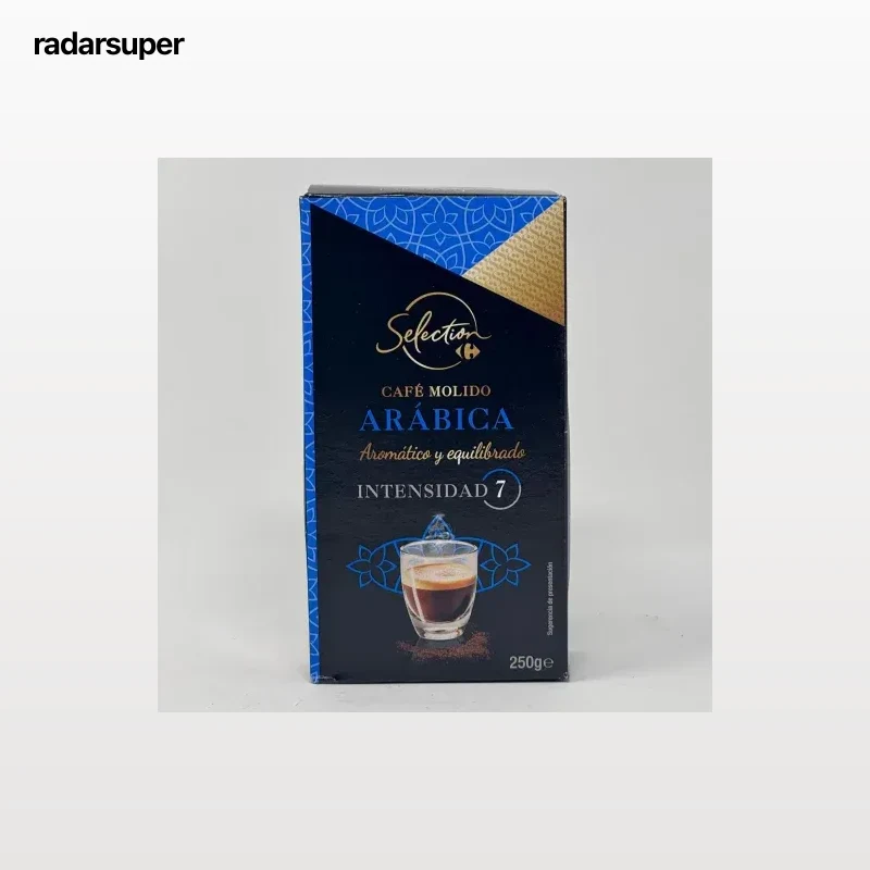 Café molido natural arábica Carrefour Selección 250 g.