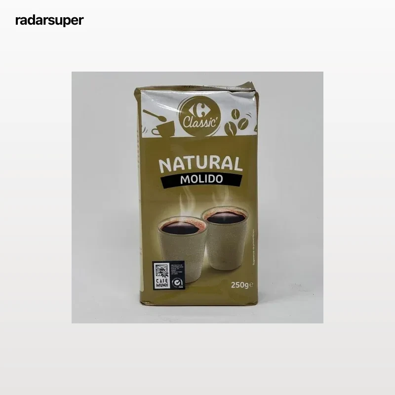 Café molido natural Carrefour Classic 250 g.