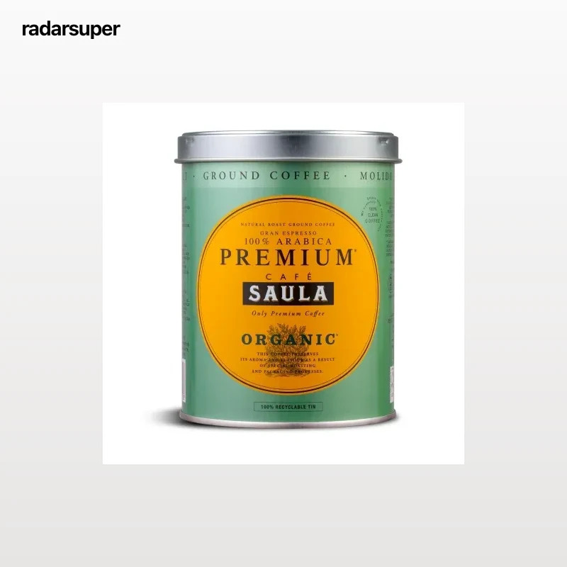 Café molido natural ecológico Saula 250 g.
