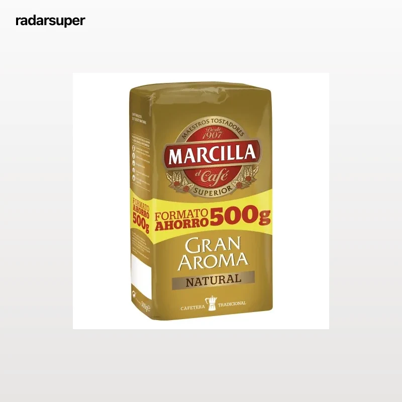 Café molido natural Gran Aroma Marcilla 500 g.
