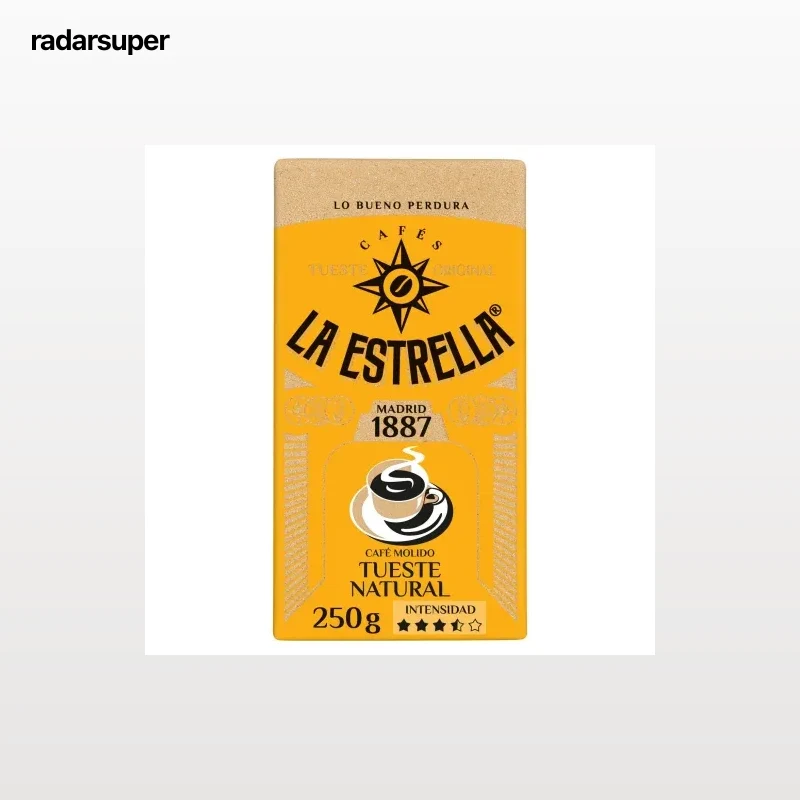 Café molido natural La Estrella 250 g.