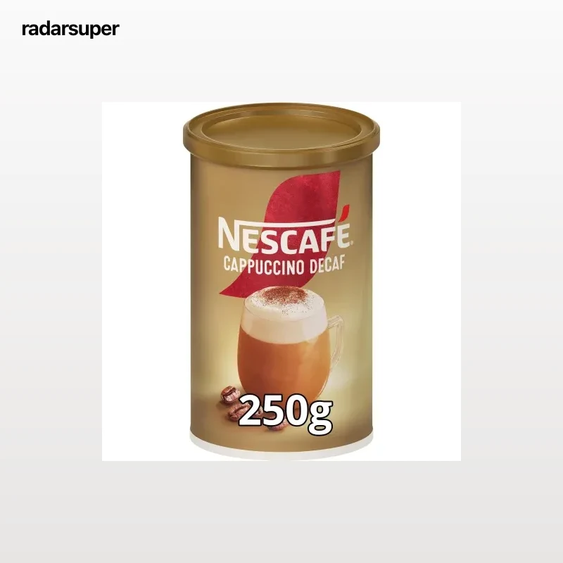 Café soluble cappuccino descafeinado Nescafé Gold 250 g.