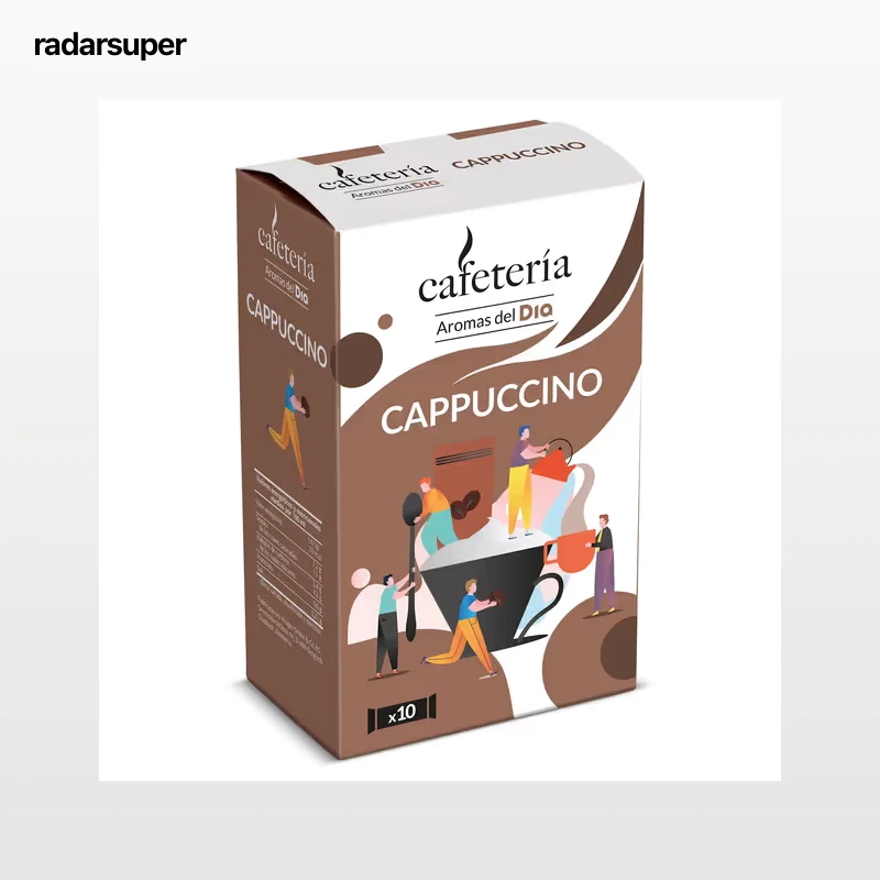 Café soluble cappuccino en sobres Dia Cafetería 125 g