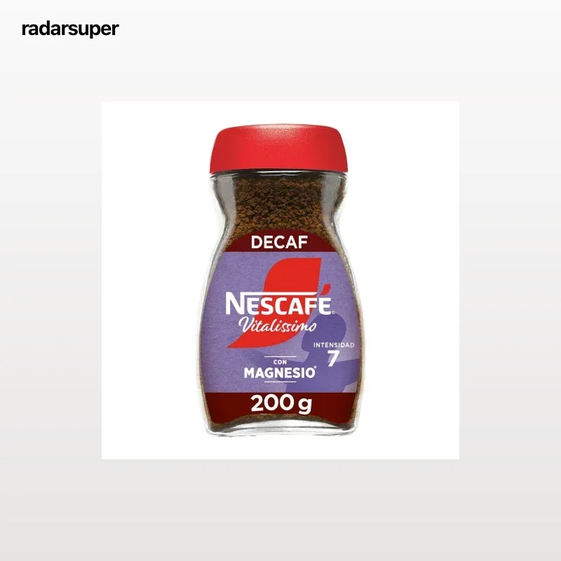 Café soluble descafeinado con magnesio Nescafé Vitalissimo 200 g.