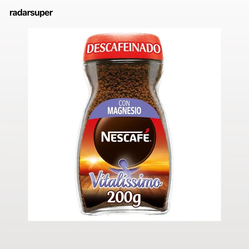 Café soluble descafeinado con magnesio Nescafé 200g