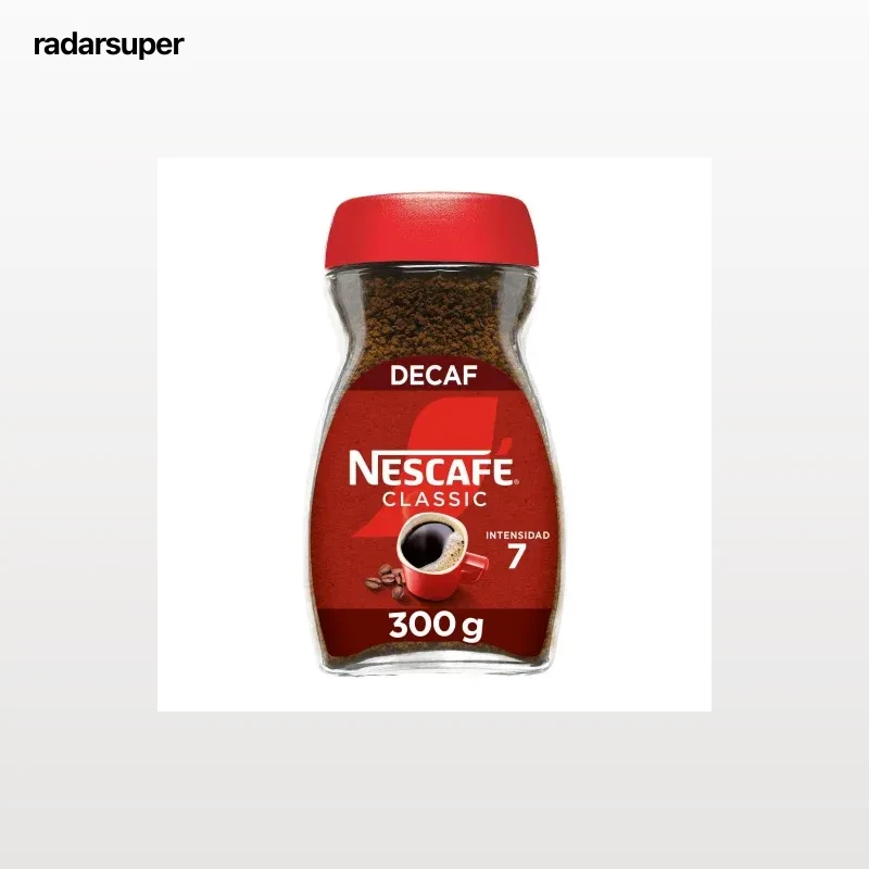 Café soluble descafeinado Nescafé Classic 300 g.