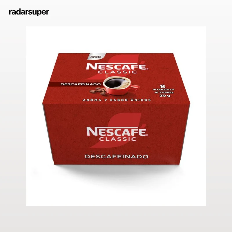 Café soluble descafeinado Nescafé mezcla 10 sobres