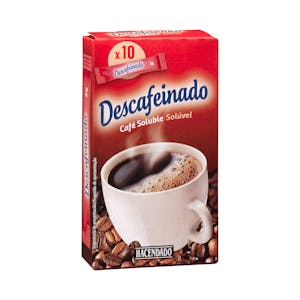 Café soluble descafeinado en sobres