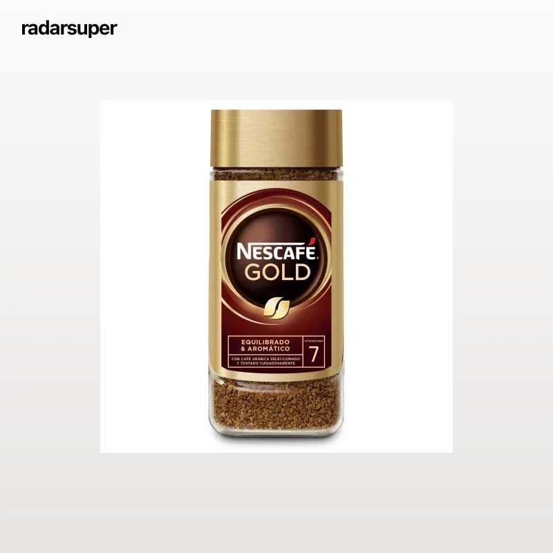 Café soluble molido tueste natural 100% arábica Nescafé Gold 100 g.