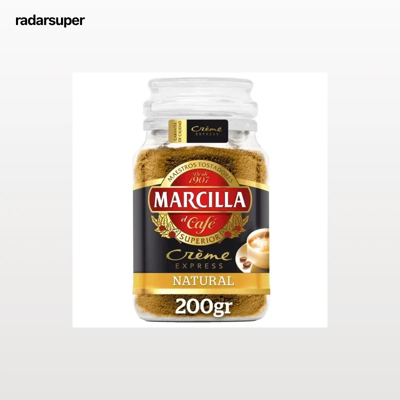 Café soluble natural créme express Marcilla 200 g.