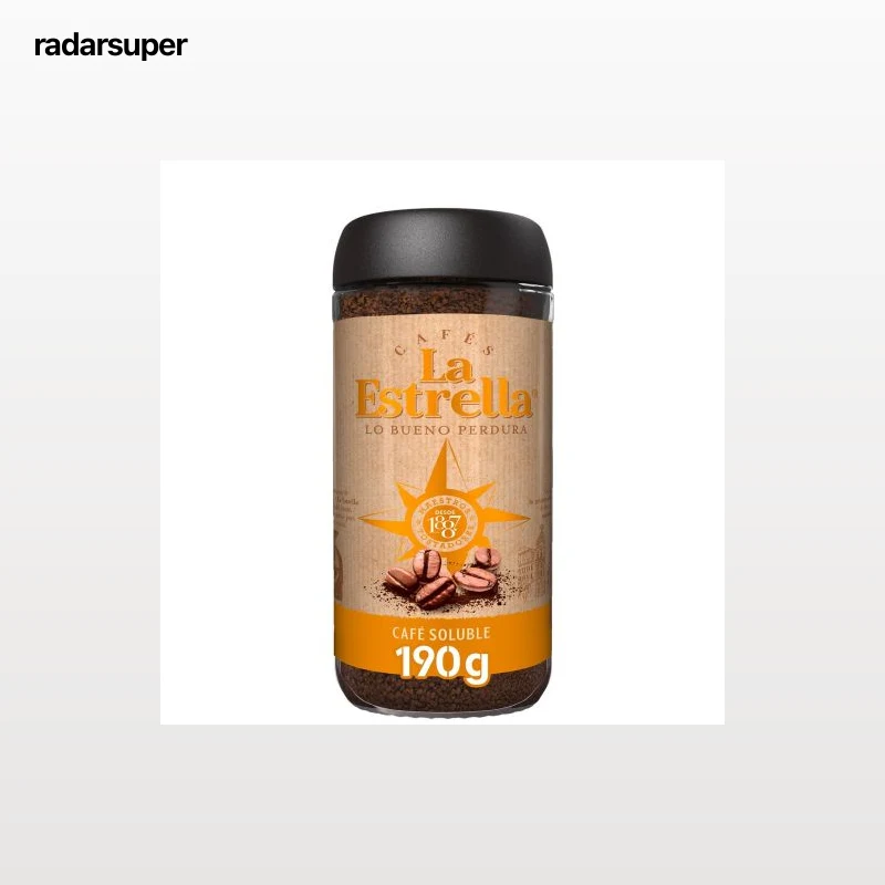 Café soluble natural La Estrella 200 g.