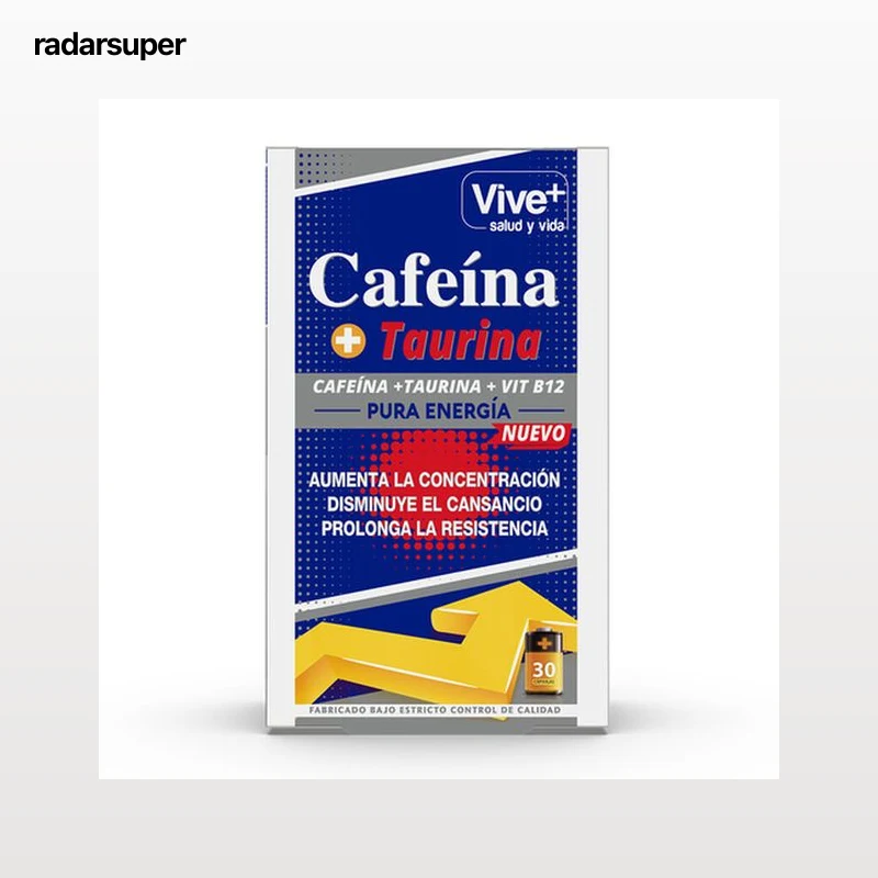 Cafeína+taurina Vive+ 30 cápsulas