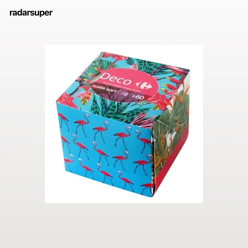 Caja de pañuelos Deco Carrefour 60 ud.